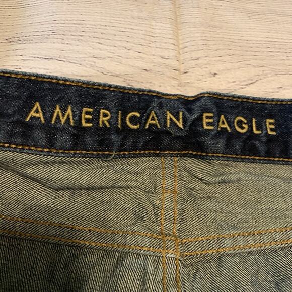 American Eagle Original Boot Mens Size 36x32 Denim Blue Jeans - Picture 10 of 13